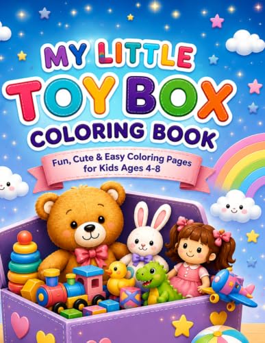 My Little Toy Box Coloring Book: Fun, Cute & Easy Coloring Pages for Kids Ages 4–8 image 2