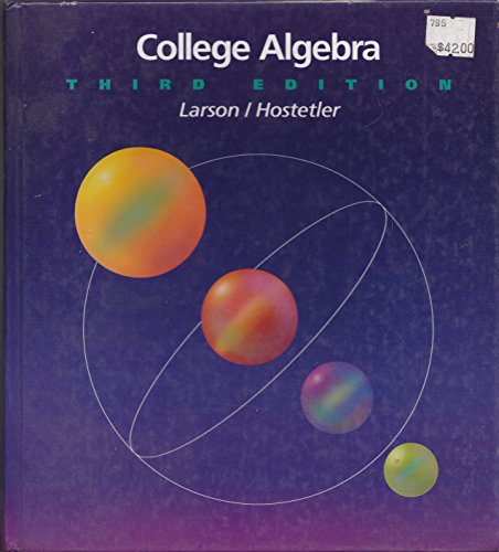 College Algebra 0669283045 Book Cover