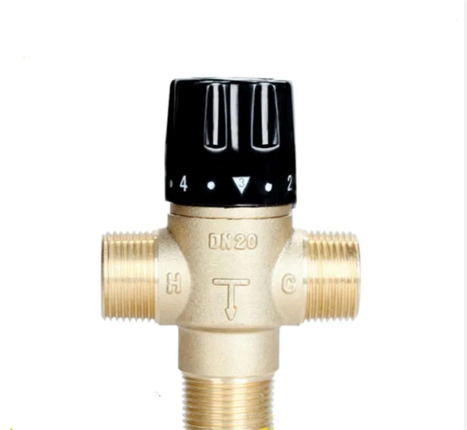 KKCZOFMJ Thermostatic Mixing Valve Temperature Mixer Control Thermostatic Valve for Solar Heater DN20