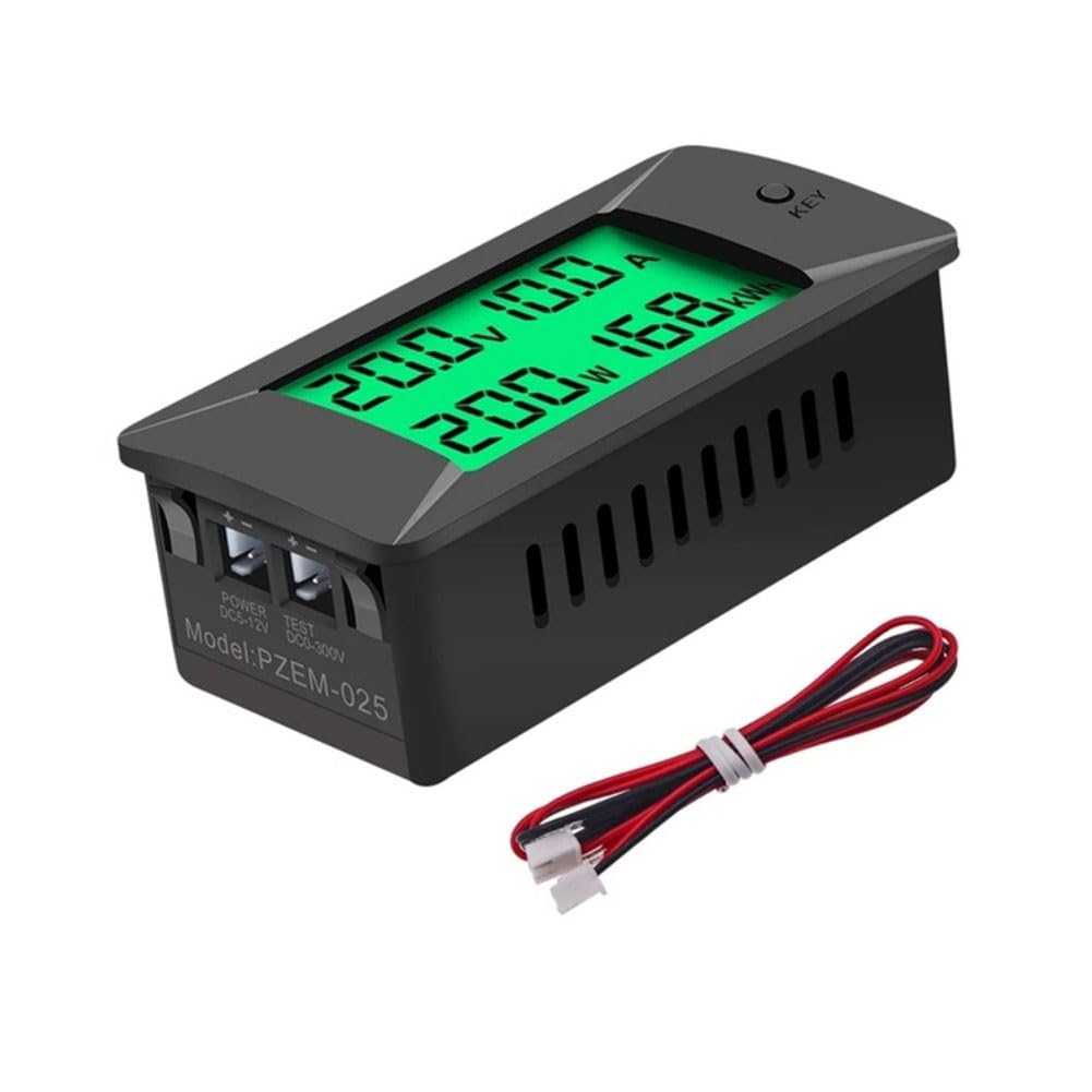 RANJOVER DigitalVoltage Current Meter Power Detector Voltage Detector Monitor Tester DC0-300V 300A LCD Power Meter PZEM-025