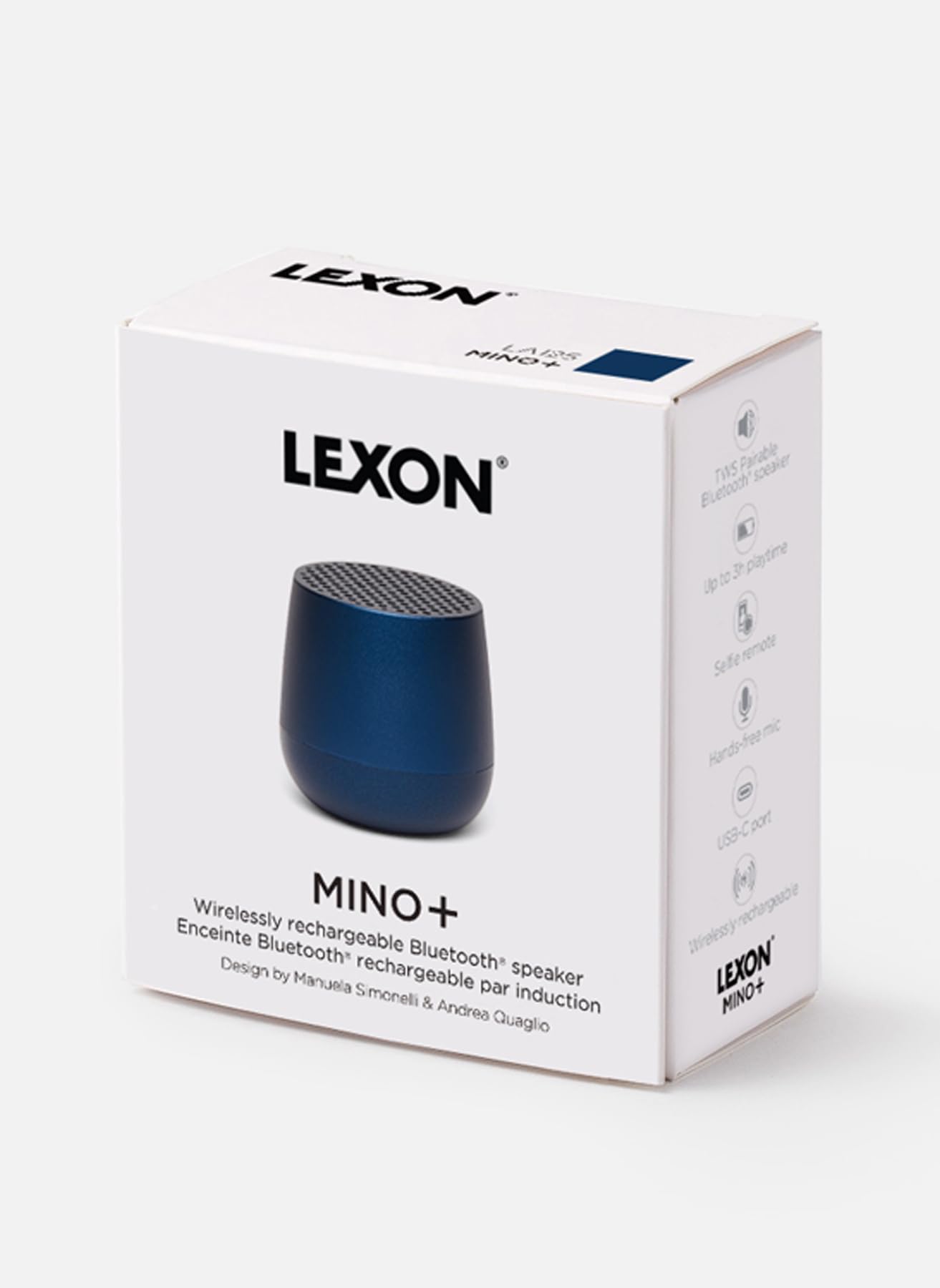 Lexon Mino+ Altavoz Recargable Bluetooth (Azul Claro) — view 7