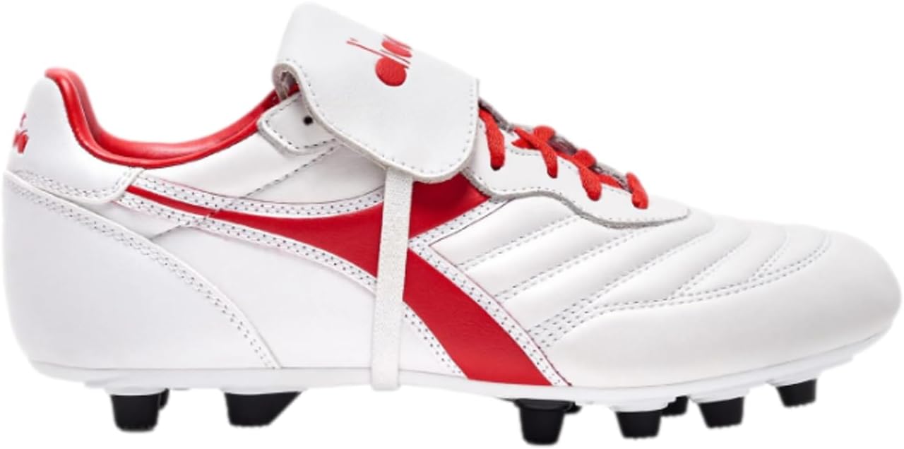 DiadoraBrasil OG LT T MDPU Men's Firm Ground Soccer Shoes - Ultra-Soft Full Grain Leather, Water Resistant, Firm Ground Sole, Removable Insole