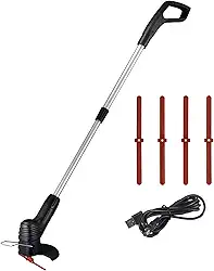 Cortador de Grama Elétrico Sem Fio Portátil Leve Máquina Cortar Trimmer Recarregável via USB Cordeiro Ervas Eficiente para Manutenção Gramado