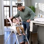 Ingenuity Trio Foldaway chaise haute bébé 6-en-1, 6 façons de l'utiliser, chaise pour tout-petit, jambes pliables, 6M-5Y