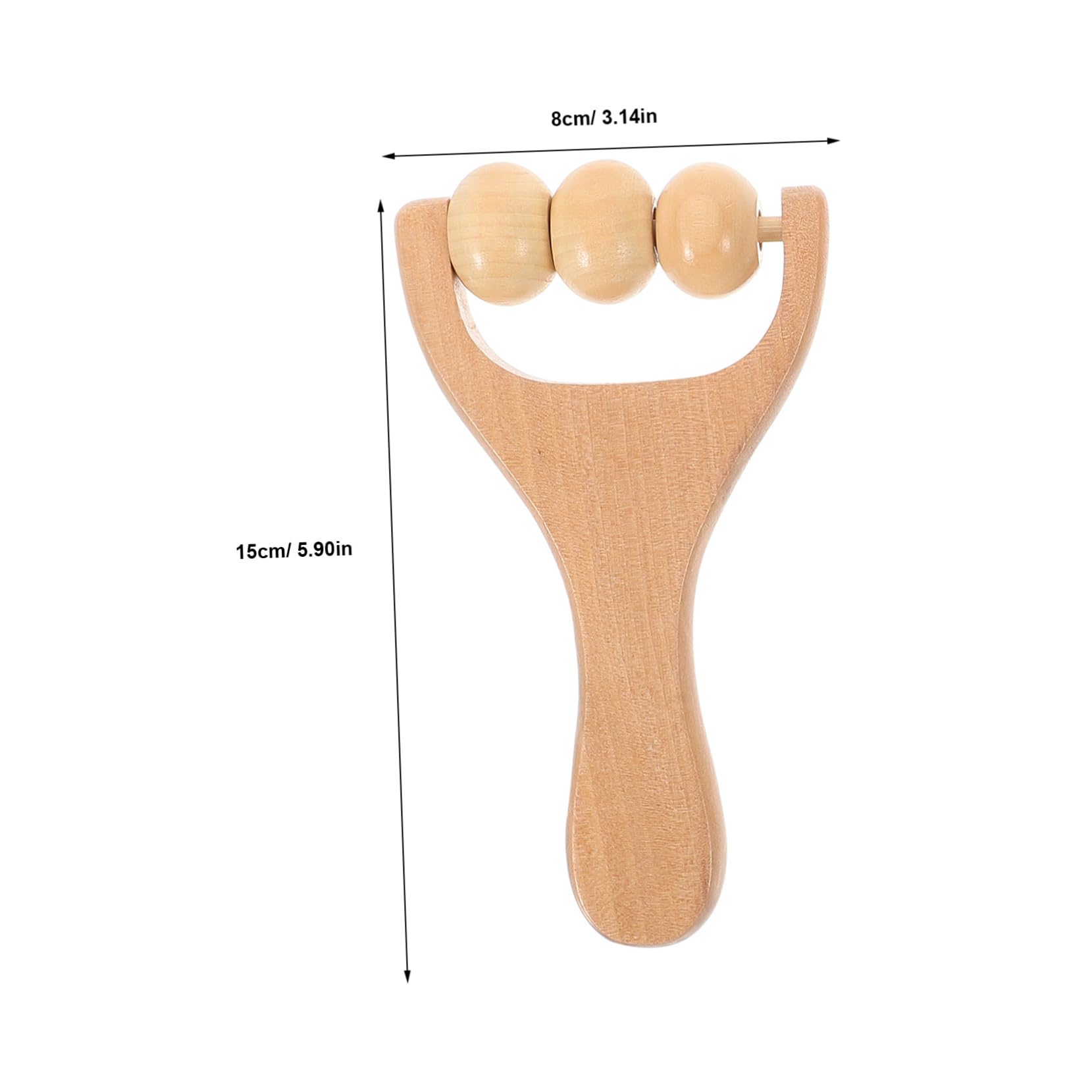 FOYTOKI Wooden Massage Roller for Back Foot Massage Roller Tool Ergonomic Design Acupoint Massager