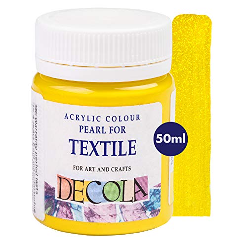 Pintura Textil Efecto Purpurina Amarilla 50ml | Colores Con Alta Pigmentación | Hecho Por Nevskaya Palitra Cover
