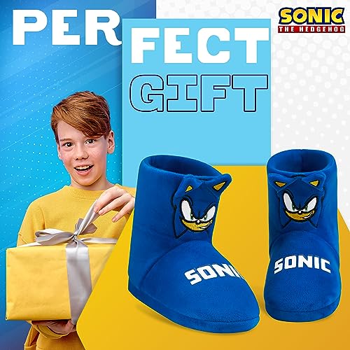 Sonic The Hedgehog Boys Slippers - Warm 3D Kids Slippers Size 10-3 Non-Slip House Shoes - Sonic Gifts for Boys - Image 5