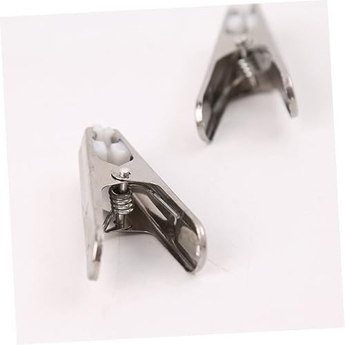 Miniatura 7 de TIDTALEO Pinzas de ropa clásicas de plata de acero inoxidable para colgar la ropa