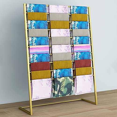 Hleane Boutique Display Rack Metal Bufanda Soporte Organizador de Ropa, Venta Al por Menor Ropa para Colgar Barra Estantería de Almacenamiento de Ropa, Soporte de Usos Múltiples Estante de Tela Escapa