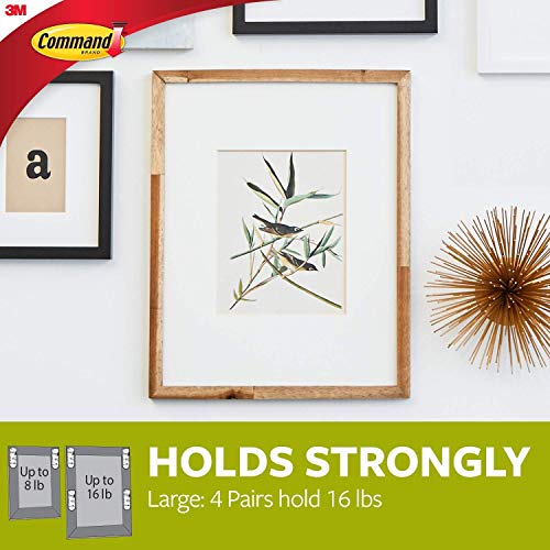 Image of Picture Hanging Strips, Black, Large, 12-Pk.