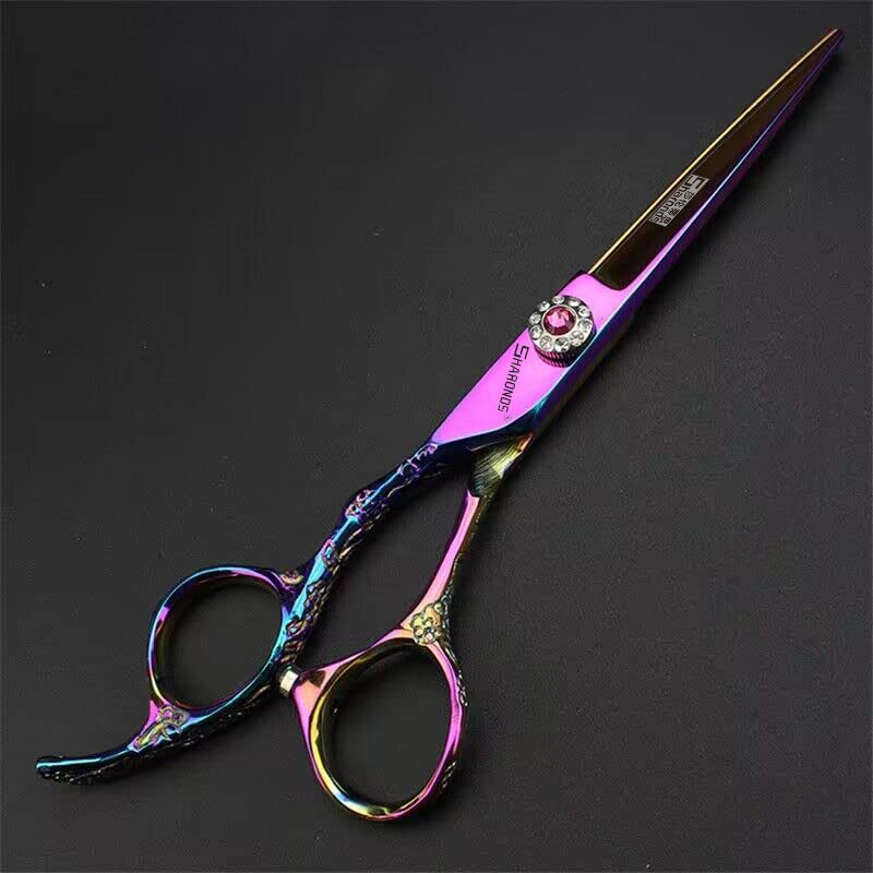 6 Inches Porfessional Left-Handed Hairdressing Scissors Set,Japanese Stainless Steel Hair Cutting Shears for Women & Men (Two-piece Set - Image 4