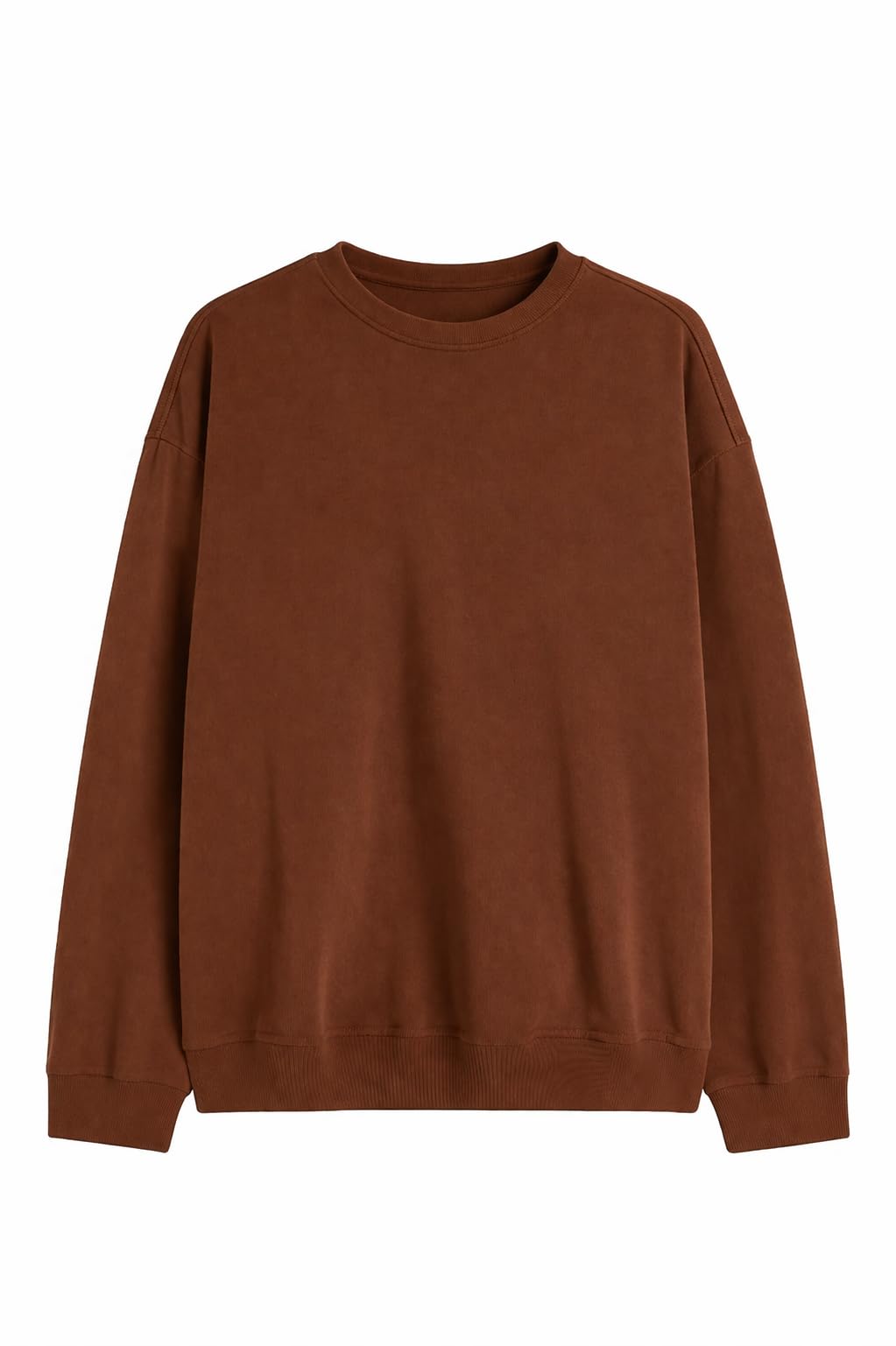 paklon Men's Sweatshirt for Winter Full Sleeves Casual Solid Round Neck Sweatshirt for Big Boys-picture-19