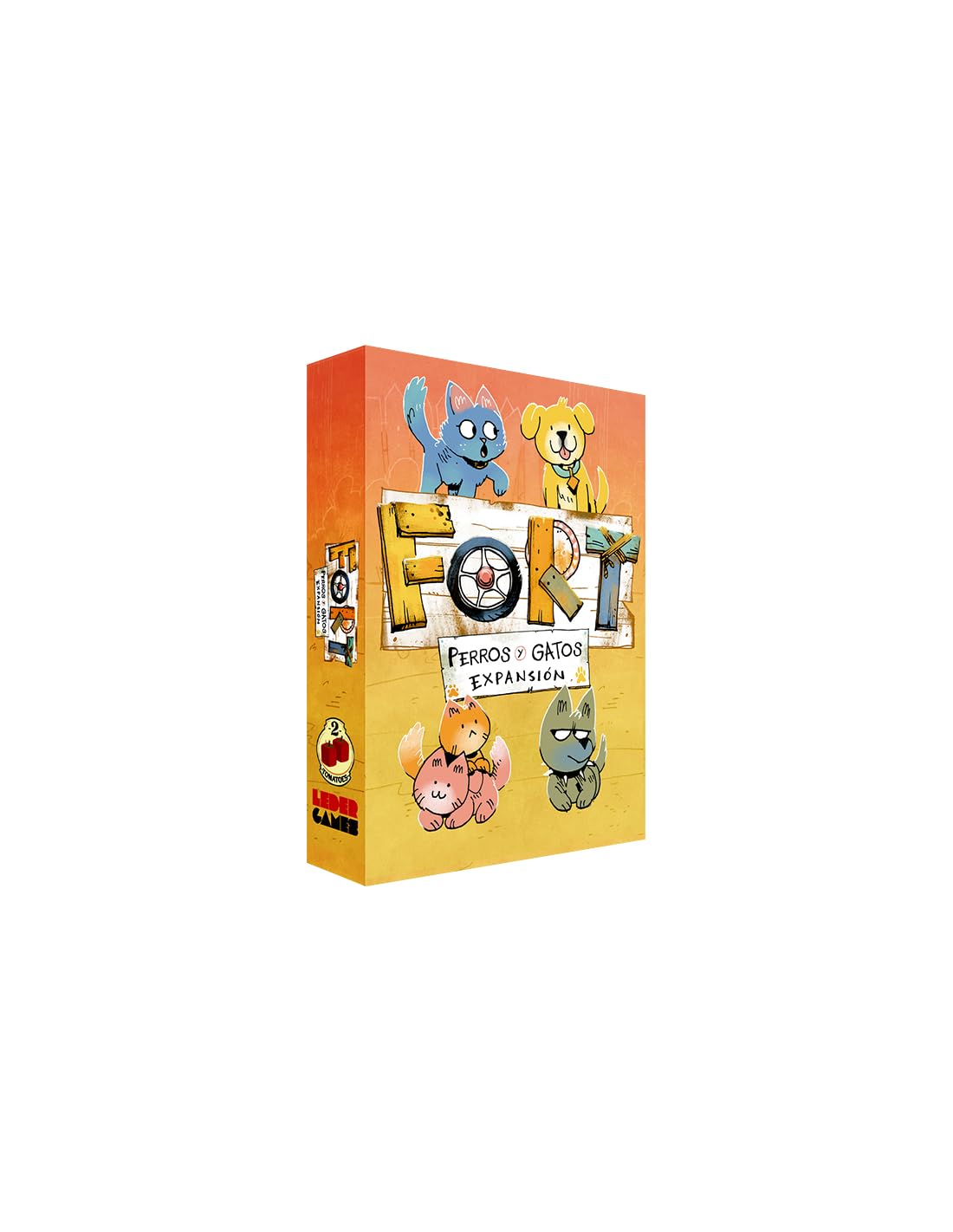 2Tomatoes Games | Fort: Perros y Gatos | Requiere Juego Básico Fort | Juego de Cartas | Consigue Una Mascota | Agrega Nuevas Estrategias y Diversión a Tus Partidas | 2-4 Jugadores | Español | Animales