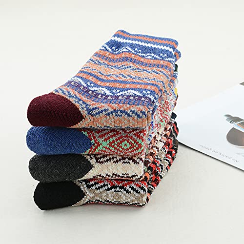 American Trends Men's Warm Wool Socks - Soft Cozy for Fall Winter Sports - Cashmere Athletic Crew Socks3