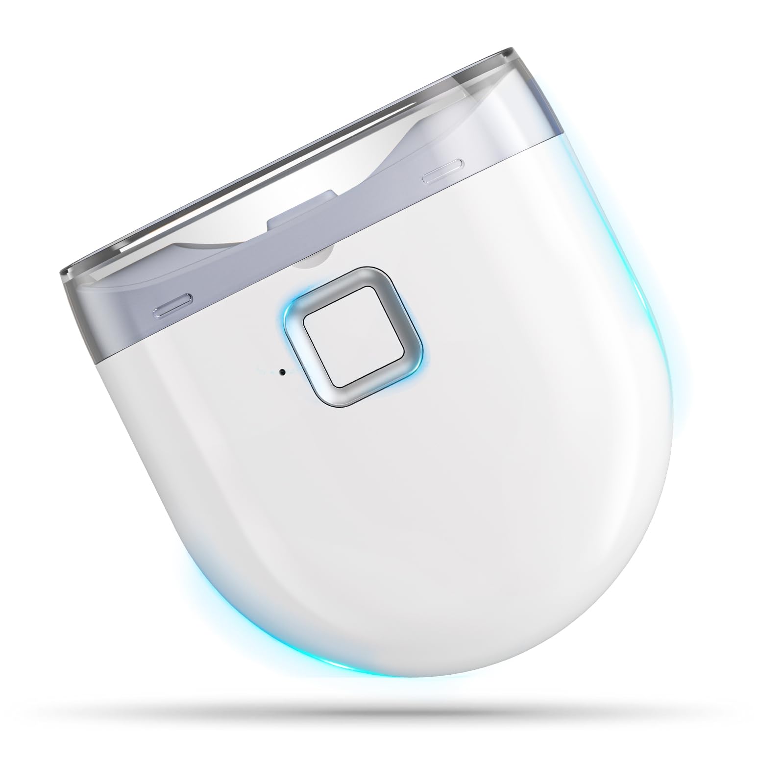 Nail Clipper, Electric Nail Sharpener, Electric Nail Clipper, Automatic Nail Clipper, Nail Care, LED Light, Safe, Low Noise, For Babies, Children, Adults, Elderly, Gift, White