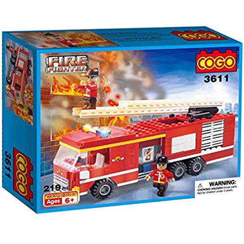 COGO Firefighter Car Toy assembled