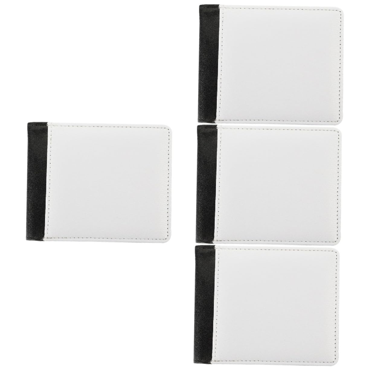 JEWEDECO 4pcs Sublimation Wallet for Women Diy Credit Card Holder Large Capacity Blocking Purse