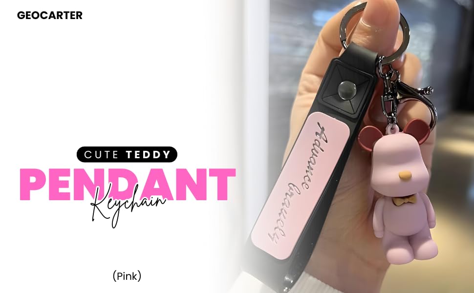 Image of Keychain for Kids & Adults | Cute Pendant Teddy Bear Keyring for Girls & Boys | Trendy Designer Keychain for Gifting | Stylish Teddy Keyring for Bags, Keys & Accessories