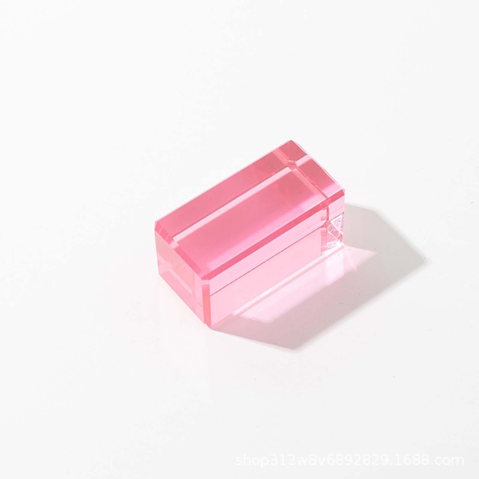 Set di Cubi in Acrilico Effetto Pietra Preziosa, Giocattolo Impilabile per L'apprendimento Precoce, 10 Pezzi, Taglia unica bambino