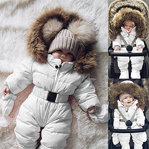 Baby Infant Outerwear Romper Snowsuit Toddler Girls Boys Warm Jacket Coat Snowday Puffer Hooded Jumpsuit for Kids3