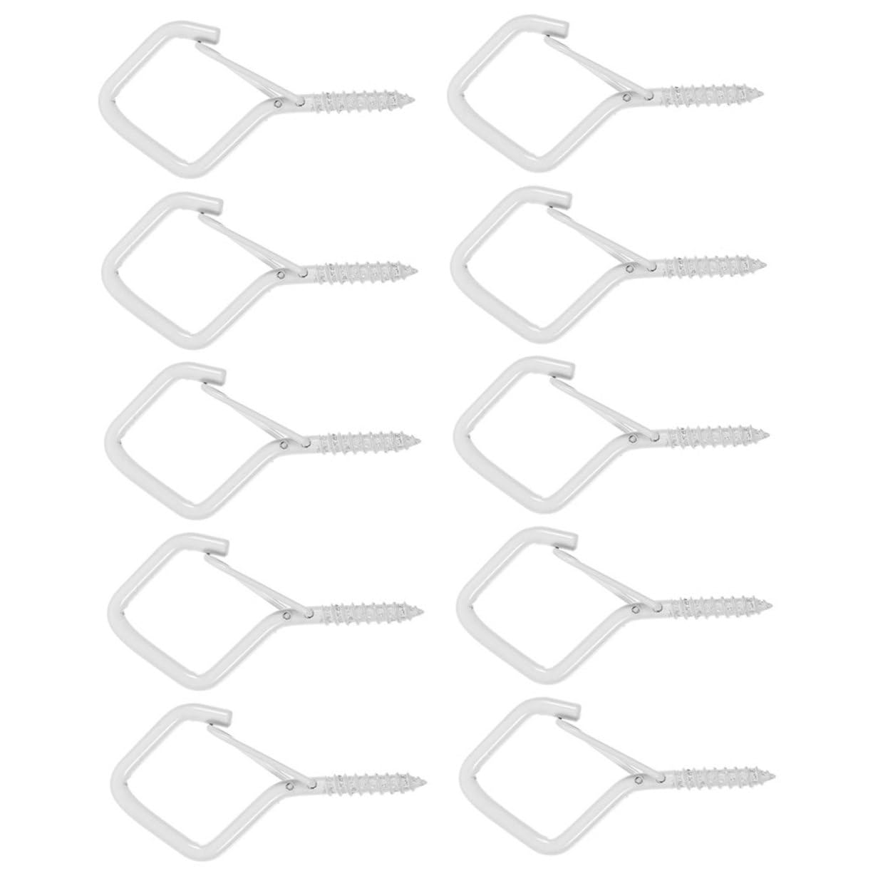 Alipis 20pcs Outdoor String Light Hooks Screw in Eye Hangers for Ceiling Heavy Duty Screw Hooks for Hanging Decorative Functional