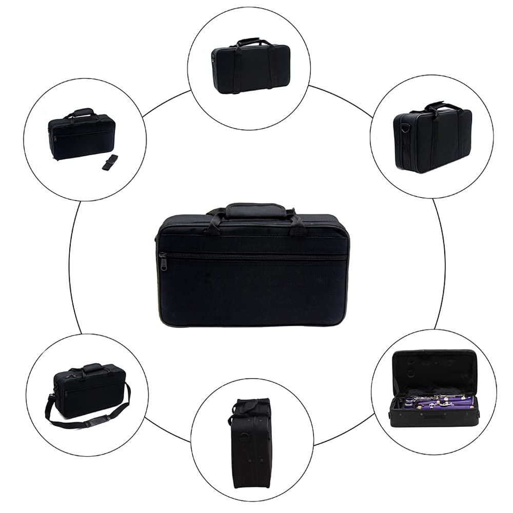Étui à clarinette SIB Sac souple pour sac à dos Rembourrage en coton expansé 600D résistant à l'eau avec bandoulière simple réglable