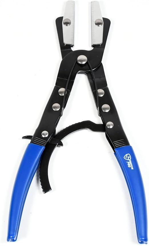 12in Ratcheting Hose Pinch Off Tool, Automotive Locking Plier for Radiator, Coolant, Heater, Fuel