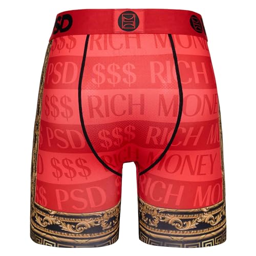 PSD Men's Rich Money Boxer Briefs, Multi, L4
