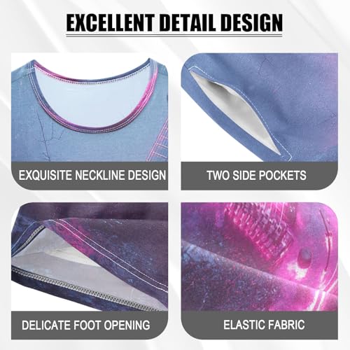 Pajama Sets Short Sleeve Glowing Electric Guitar Artwork Soft Cotton Summer Sleepwear 2 Piece PJS Size 5-14T3