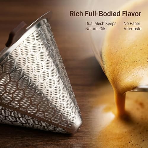 Upgrade Reusable Pour Over Coffee Filter