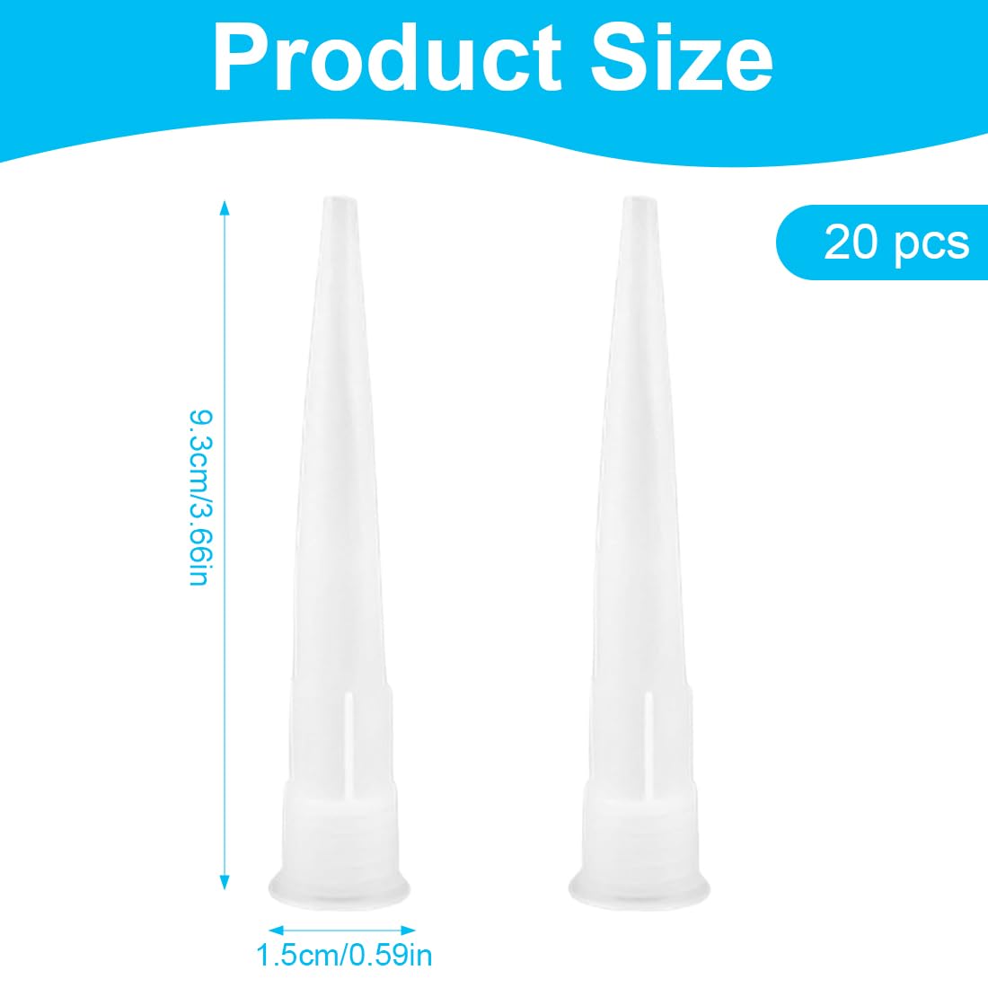 10 Beccucci In Silicone Per Cartuccia Sigillante - Ugelli Di Ricambio Per Calafatare - Foto 4