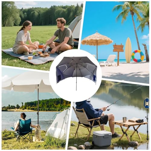 Parapluie de pêche pliable pour éviter les coups de soleil au jardin