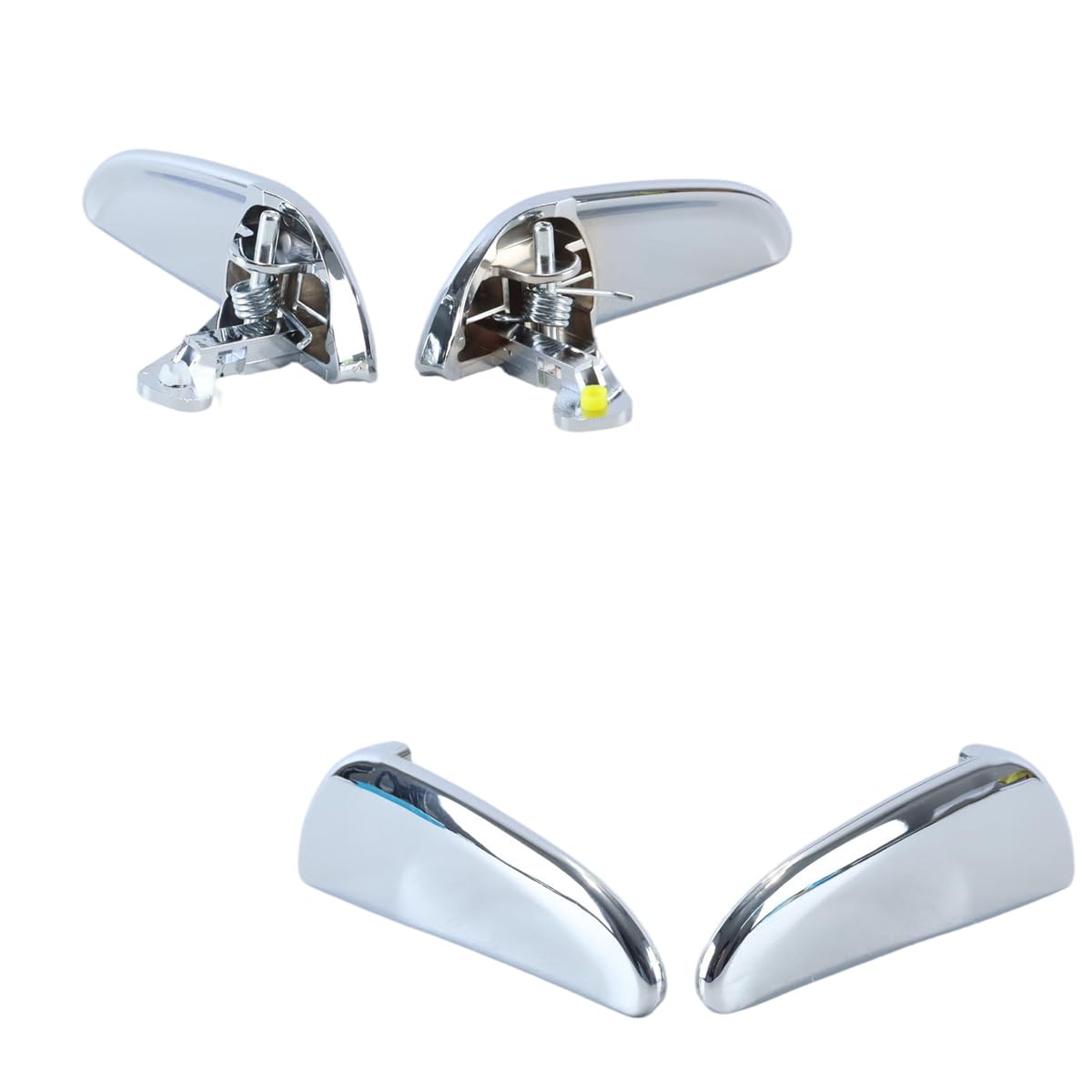 Maniglia interna per portiera, 2 pezzi, per Lancia Ypsilon 843 (2003-2010) con facile installazione, OEM 71736606, 71736605 (anteriore sinistro + anteriore destro)