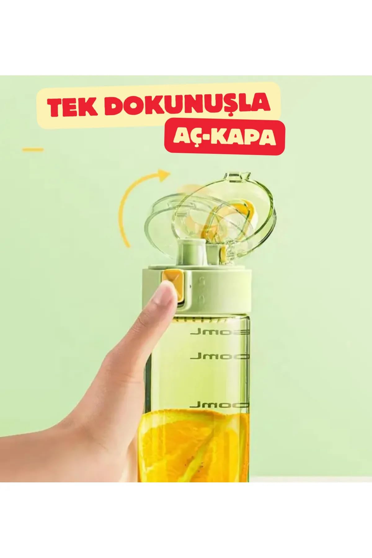 TKK 450ml Taşıma Kulplu Kilitlenebilir Kapak Ölçü Skalalı Rahat İçim Tritan Spor Matara (Siyah)