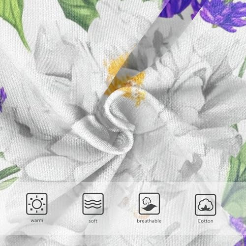 Purple Lavender Flowers Girls Underwear Toddlers 2t Cotton Girl Panties Cute Print Briefs Underpants3