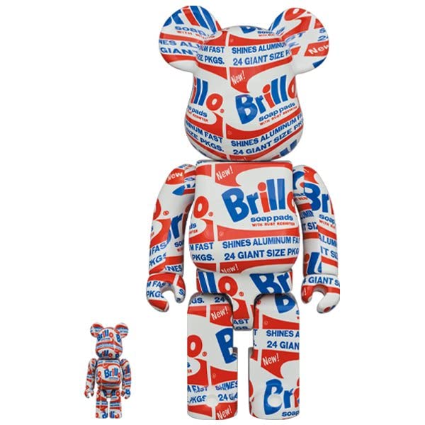 Amazon | BE@RBRICK ANDY WARHOL Brillo 100% & 400% ベアブリック 