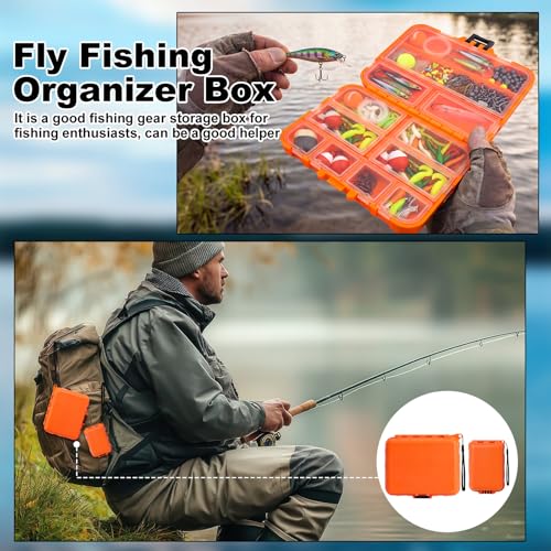 Tasdurian 10 Pack Caja Organizadora Pequeña para Pesca, Mini Caja de Aparejos Doble Cara Portátil para Ganchos, Señuelos, Cebos, Conectores y Jigs miniatura 4