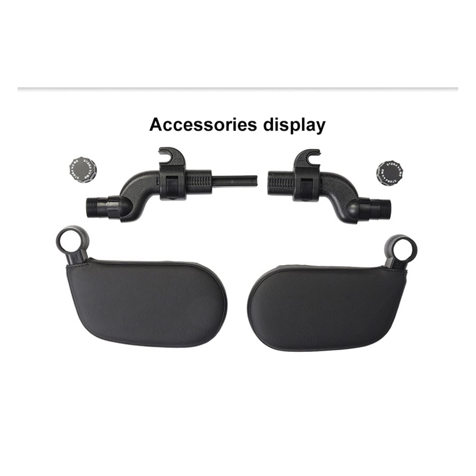 Cuscino poggiatesta for auto, cuscino da viaggio, supporto for il collo, soluzione for bambini e adulti, cuscino for la testa del sedile dell'auto.(Black)