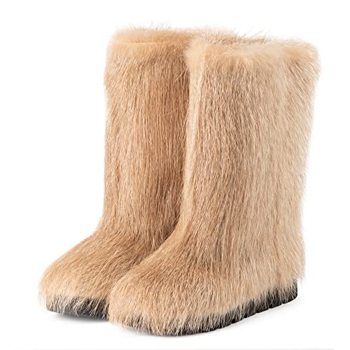 Nutria Fur Boots for Women,Mukluks,Eskimo,Yeti, Snow boots