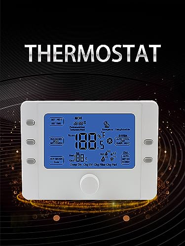 Thermostat für Wärmepumpe, WLAN-Thermostat für Heiz- und Kühlsystem, max. 3 Heat / 2 Cold, Thermostat Fan Coil WiFi