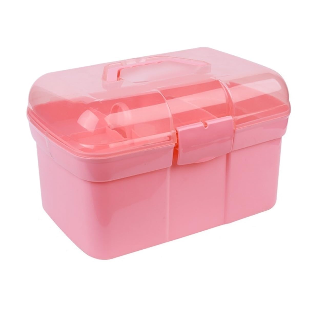 NMGMJQ Nail Polish Organizer Portable Nail Care Organizer Dryer Travel Box with Removable Tray Nail Supplies