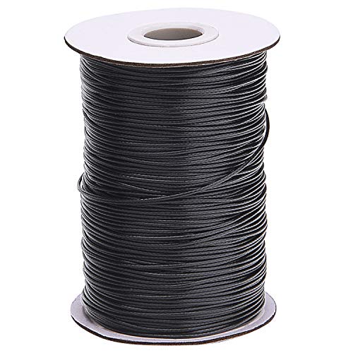 Livder 175 Yards 1 mm Waxed Polyester Cord Thread Bracelet Necklace String Wire for Jewelry Making Beading Crafting