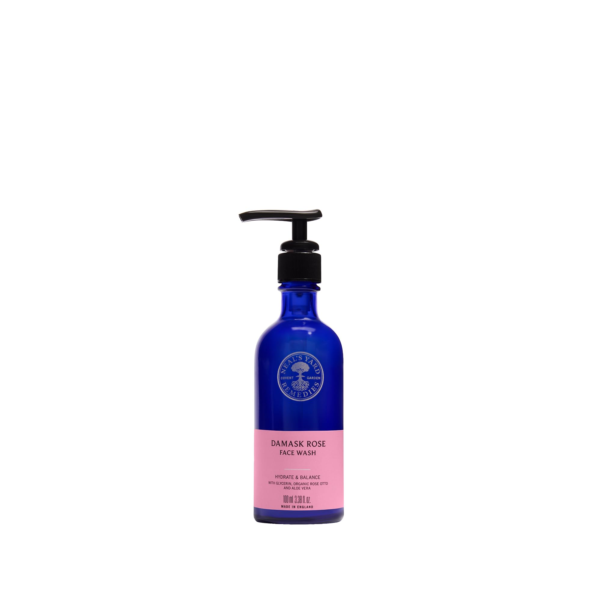 Neal's Yard Remedies Damask Rose Face Wash, Cleanses & Hydrates Skin, Vegan & Cruelty-Free, 100ml