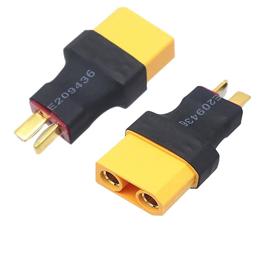 Yiqigou 3pcs XT90 XT-90 Male Female Connector to T-Plug Deans Style Male Female Connector Conversion Adapter(Deans male to xt90 female adapter) - Image 2