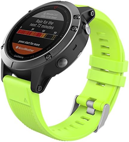 MoKo Cinturino Compatibile con Garmin Fenix 7/6/6 Pro/5/5 Plus/Epix Gen  2/Forerunner 935/945/Instinct 2/MARQ, 22mm Quick Fit Braccialetto di  Ricambio in Morbido Silicone, Verde : Amazon.it: Elettronica