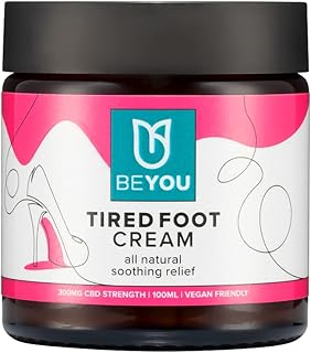 BeYou Tired Foot Cream, Relief from High Heels or Tired, Achey Feet | All Natural Formula