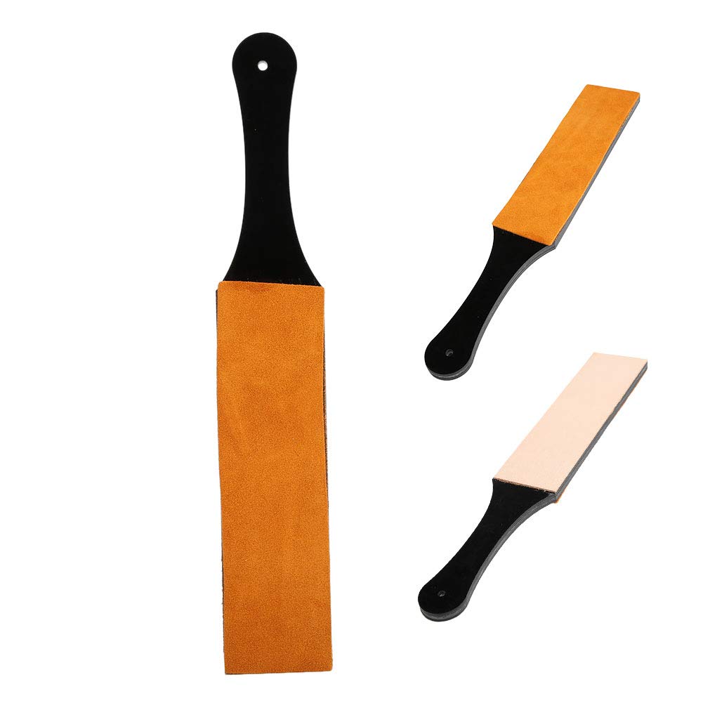 Dubbelzijdige Lederen Strop, Lederen Paddle-honing Strop Kit met Ergonomische Handgreep voor Houtbewerking Slijpen Slijpmessen Lederen Messen Slijpen Polijsten