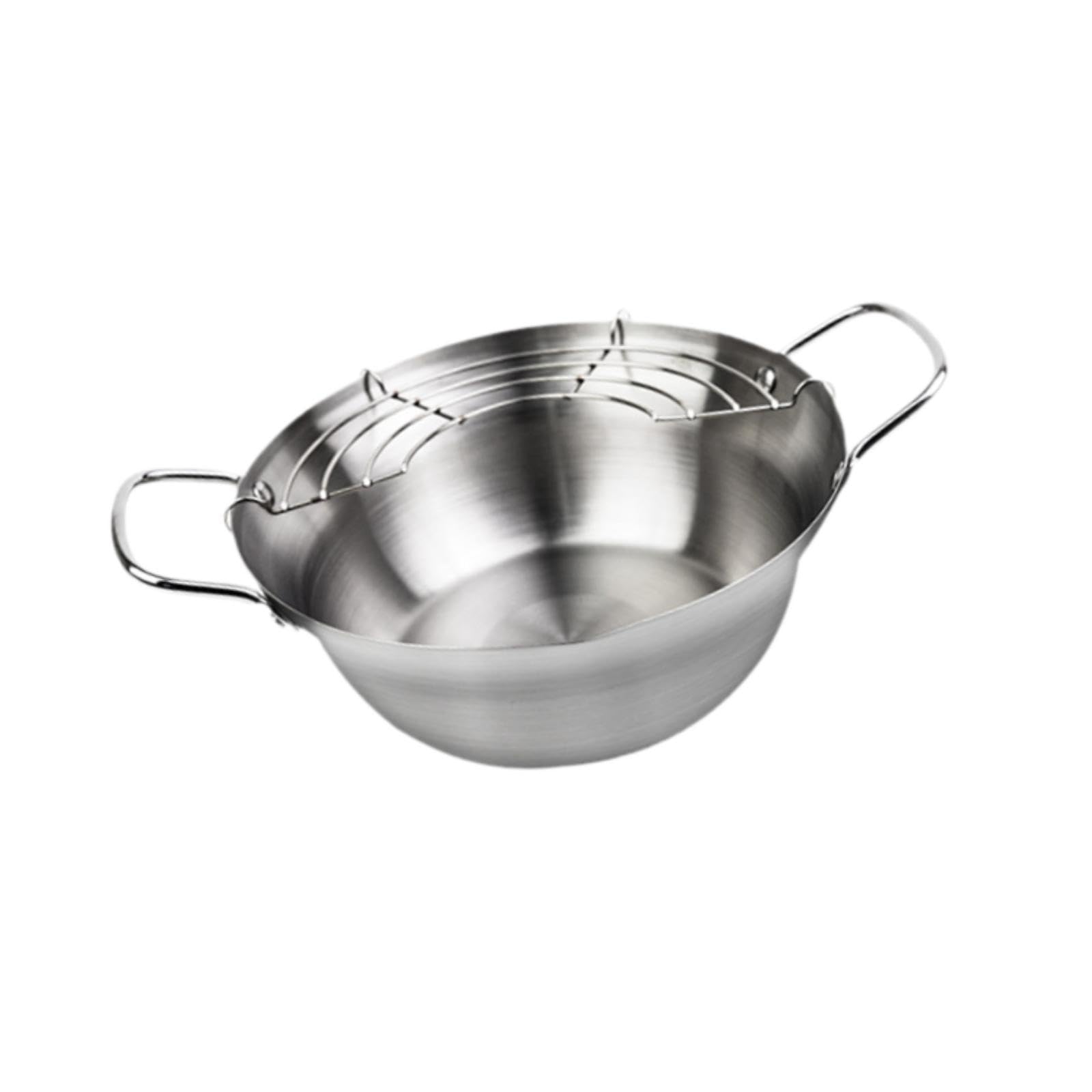 Fry Pot French Fries Frying Pot for Onion Rings Fried C | Fry Pot French Fries Frying for Onion Rings Fried Chicken Stainless Steel-image-23