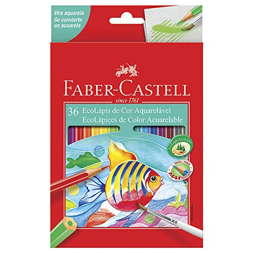 EcoLápis Aquarelavel 36 Cores, Faber-Castell, 120236G, Grafite