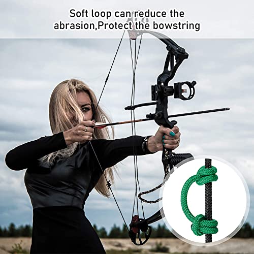 Archerest Bow String D Loop, 10 Ft. D Release Nocking Loop Rope For Compound Bowstring Archery (Red) #TOP4